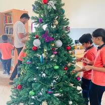 Decorating the Christmas Tree