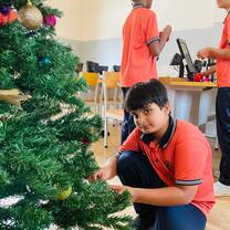 Decorating the Christmas Tree