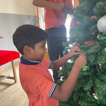 Decorating the Christmas Tree