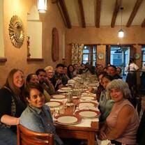 team photo at dinner