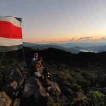 Students climbing Mt. Chirripo