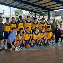 New Summit Academy basketball team before a tournament