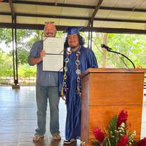 Student graduating from New Summit Academy