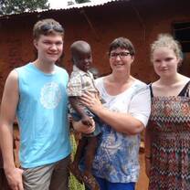 Volunteers at one of our home
