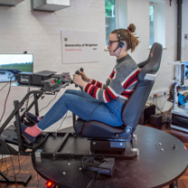 Student using our Simulation suite 