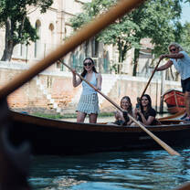 Rowing in Venice
