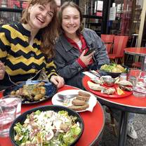 Dining at a French restaurant