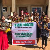 Solar latern to rural women without electricity