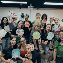 Group photo with handcraft