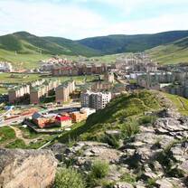 Mongolia grasslands view