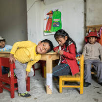 kids at desk