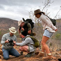 Students hiking