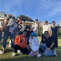 in front of akashi castle