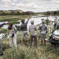 Students birding 