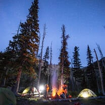 VISIONS Montana Blackfeet camping under the starts