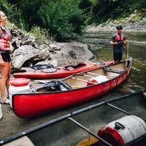 Students boating
