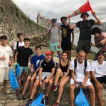 Beach cleaning all together