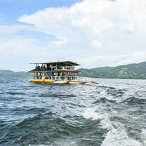 VISIONS Dominican Republic ferry tour at Presa Hatillo.