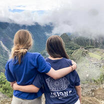 VISIONS Peru participants enjoying view of machu picchu 