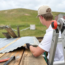VISIONS Montana Blackfeet participant at the project 