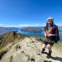 Student on epic hike