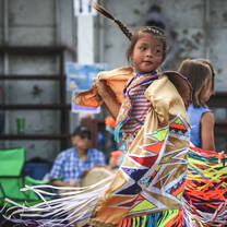 VISIONS Montana Blackfeet Native kid dancing