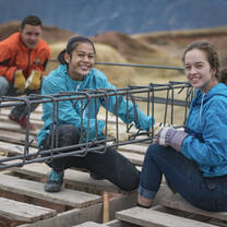 VISIONS Peru participants at project 