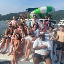 junk boat party with teachers in hong kong