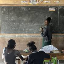 Grade 7 students during a Math Class.