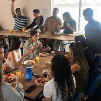 OLSA students eating