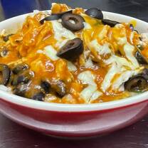 Dish with olives