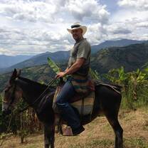 Man riding a horse