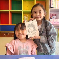 Arts Class Mongolian Girls