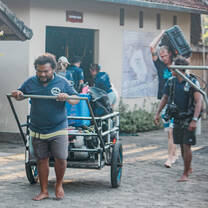 Divemasters loading equipment