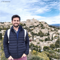 Man posing with sightseeing