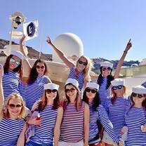 Group photo in Greece
