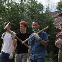 Engaging with the local community.