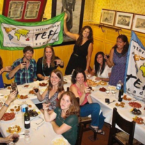 ITA graduates celebrating together in Barcelona