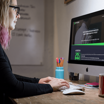 Student accessing the platform