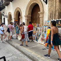 walking in Cartagena