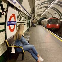 AIFS Abroad participant in the metro
