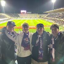 AIFS Abroad participants at soccer match