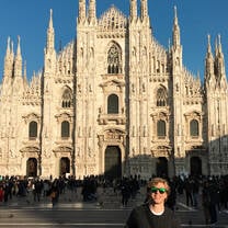 AIFS Abroad participant at church