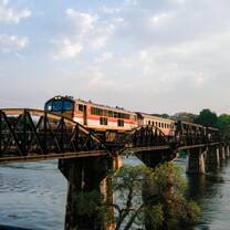 Iconic bridge over the river kwai