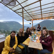 Students at Restaurant Overlook