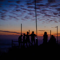 Sunrise hike in north Bali