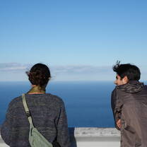 Students talking in Palermo