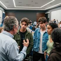 Our students interact with regional leaders at our Morning Program