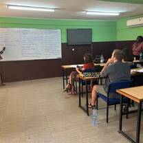 students in a classroom in dakar, Senegal. 
