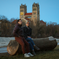 EF students exploring Munich at dusk
